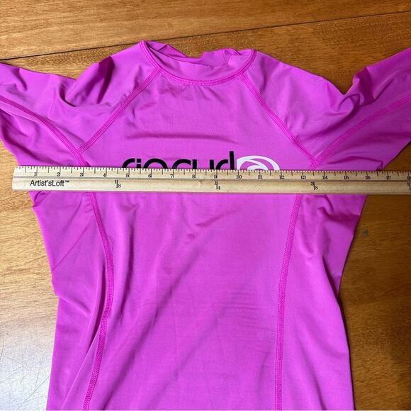 RIP CURL Classic Pink Long Sleeve UV Rash Guard Women’s Size Small S Surf Beach - Picture 7 of 10